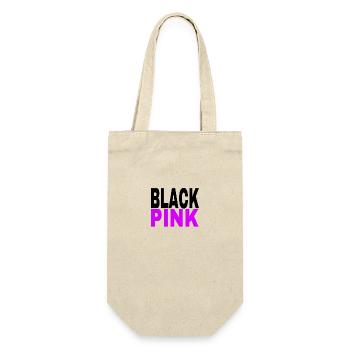 BLACKPINK - Geschenkbeutel für Flaschen - Natur - Vorne