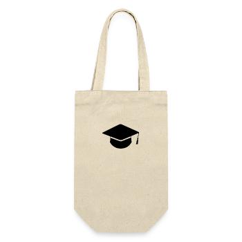 Chapeau de diplômé - Sac à bouteille - nature - Devant