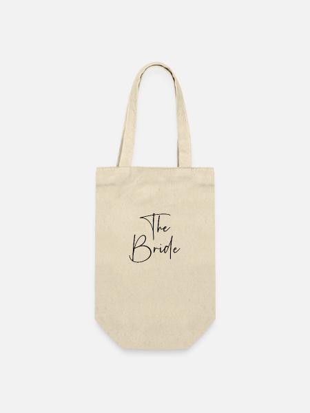The Bride - Geschenkbeutel für Flaschen - Natur