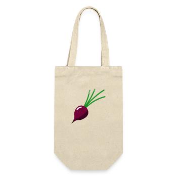 Rübe - Illustration - Geschenkbeutel für Flaschen - Natur - Vorne