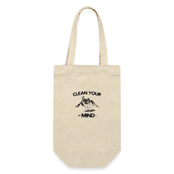 Snowboard Skiurlaub | Snowboarder Skier Geschenke - Geschenkbeutel für Flaschen - Natur - Vorne
