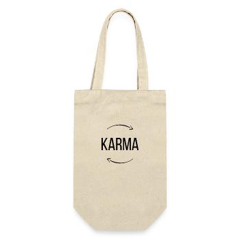 Karma - Geschenkbeutel für Flaschen - Natur - Vorne