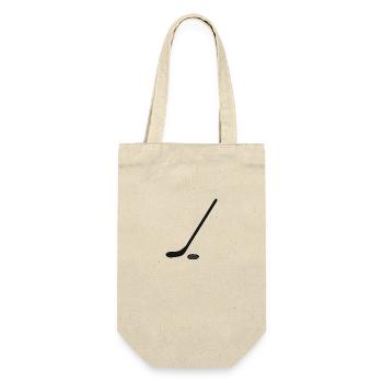 Winter Sports Ice Hockey Gift Sport Ice Hockey - Gift Bag for Bottles - nature - Front