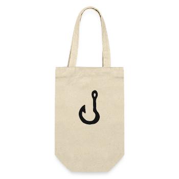 Anglers Fishing Fishing Fish Hook Fishing Angling - Gift Bag for Bottles - nature - Front