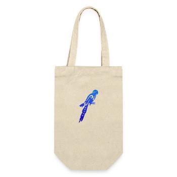 Maori Blue Macow Parrot Tribal Tattoo Gift - Gift Bag for Bottles - nature - Front