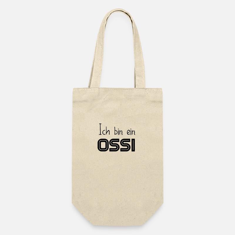 Ich bin ein OSSI - Geschenkbeutel für Flaschen - Natur