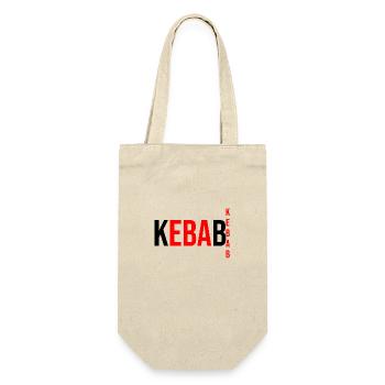 Kebab Fast Food - Geschenkbeutel für Flaschen - Natur - Vorne
