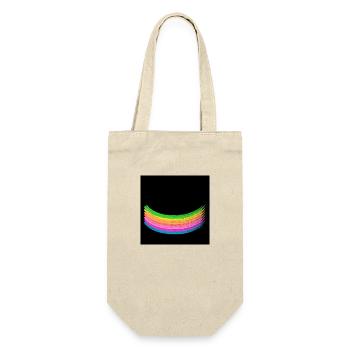 Face mask, mask, rainbow, rainbow, black - Gift Bag for Bottles - nature - Front