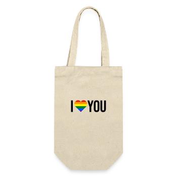 je t'aime LGBT - Sac à bouteille - nature - Devant