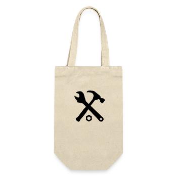 Tool handyman wrench tools - Gift Bag for Bottles - nature - Front