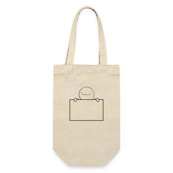 Bored sign man - Gift Bag for Bottles - nature - Front