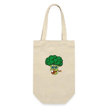 Brocoli aux légumes drôle avec des lunettes de soleil guitare - Sac à bouteille - nature - Devant