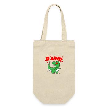 Cadeau pour enfants amoureux des dinosaures RAWR Dino - Sac à bouteille - nature - Devant