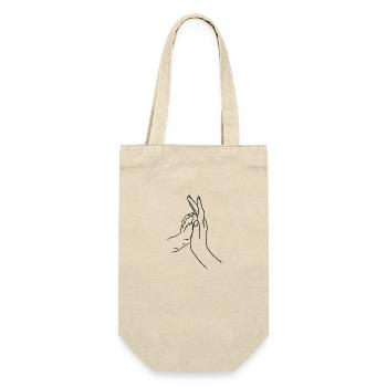 Chien patte chat cadeau amour des animaux - Sac à bouteille - nature - Devant