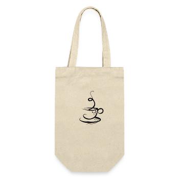 Coffee Bean Coffee Cup Caffeine Gift Coffee - Gift Bag for Bottles - nature - Front