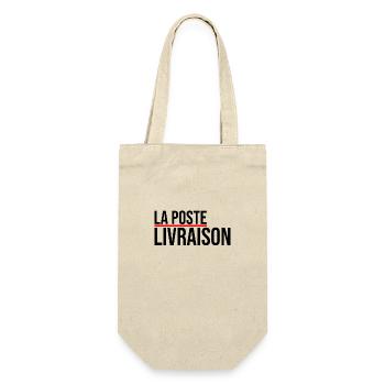 Die Post zuzustellen Paket Post Post postposte - Geschenkbeutel für Flaschen - Natur - Vorne