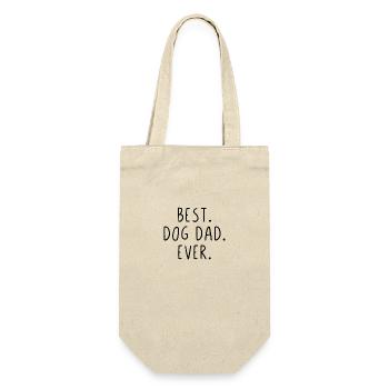 Best dog dad ever - Gift Bag for Bottles - nature - Front