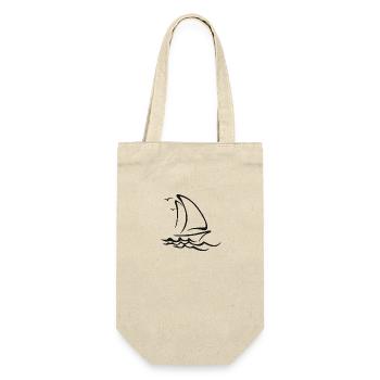 Voile bateau voile - Sac à bouteille - nature - Devant