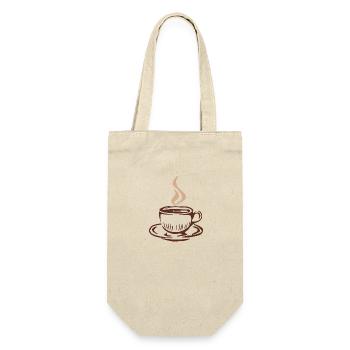 Café Café Cadeau Café - Sac à bouteille - nature - Devant