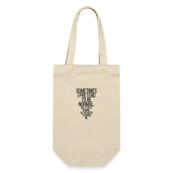 Sometimes I pretend to be normal - Gift Bag for Bottles - nature - Front