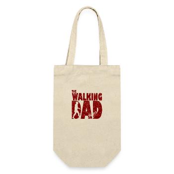 Niederländischer Schäferhund The Walking Dad - Geschenkbeutel für Flaschen - Natur - Vorne