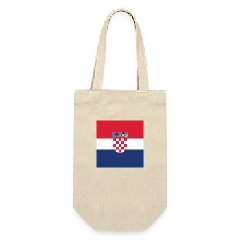 Drapeau de croatie - cadeau croate de fierté - Sac à bouteille - nature - Devant