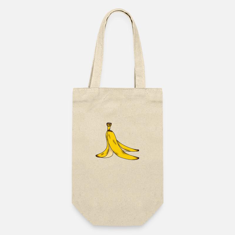 Peau de banane peau de banane attention glissante - Sac à bouteille - nature