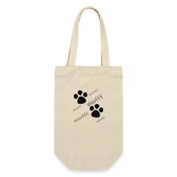 Hunde Pfoten Mädchen jungen und Baby Pullover - Geschenkbeutel für Flaschen - Natur - Vorne