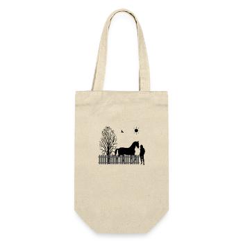 Cheval - Sac à bouteille - nature - Devant