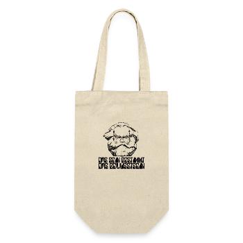 Karl Marx Zitat | Sein bestimmt Bewusstsein - Geschenkbeutel für Flaschen - Natur - Vorne