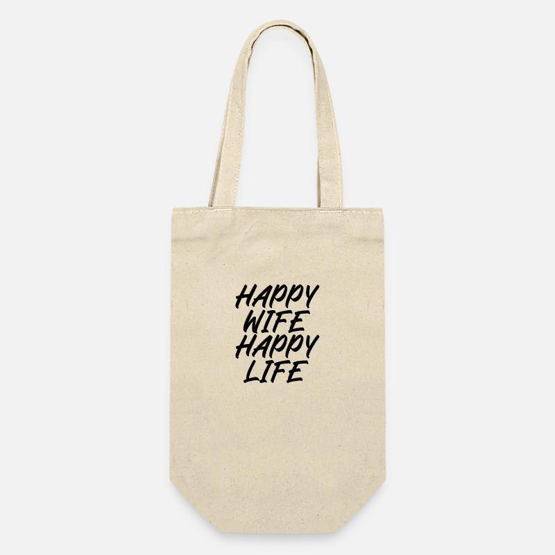Femme heureuse vie heureuse - Sac à bouteille - nature