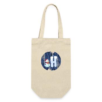 snowman h - Gift Bag for Bottles - nature - Front