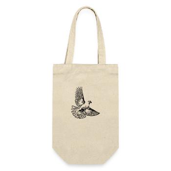 Elegant Flying Vintage Dove - Gift Bag for Bottles - nature - Front