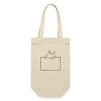 Rabbit sleeps shield - Gift Bag for Bottles - nature - Front