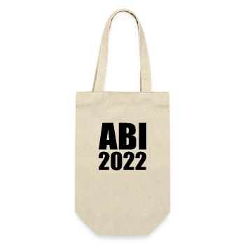 Abi 2022 - Geschenkbeutel für Flaschen - Natur - Vorne