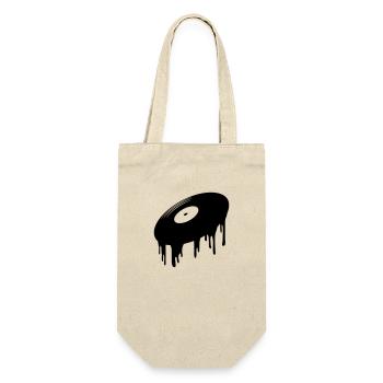 Melting Record Drops - Gift Bag for Bottles - nature - Front