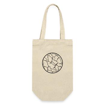 Cracks Pattern Planet Ball - Gift Bag for Bottles - nature - Front