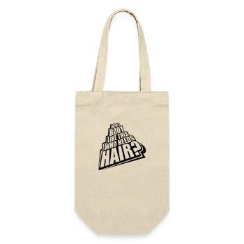 Qui a besoin de cheveux en disant - Sac à bouteille - nature - Devant