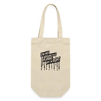 Je ne discute pas - Sac à bouteille - nature - Devant