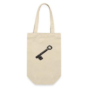 Vintage ancient rusty rustic house keys - Gift Bag for Bottles - nature - Front
