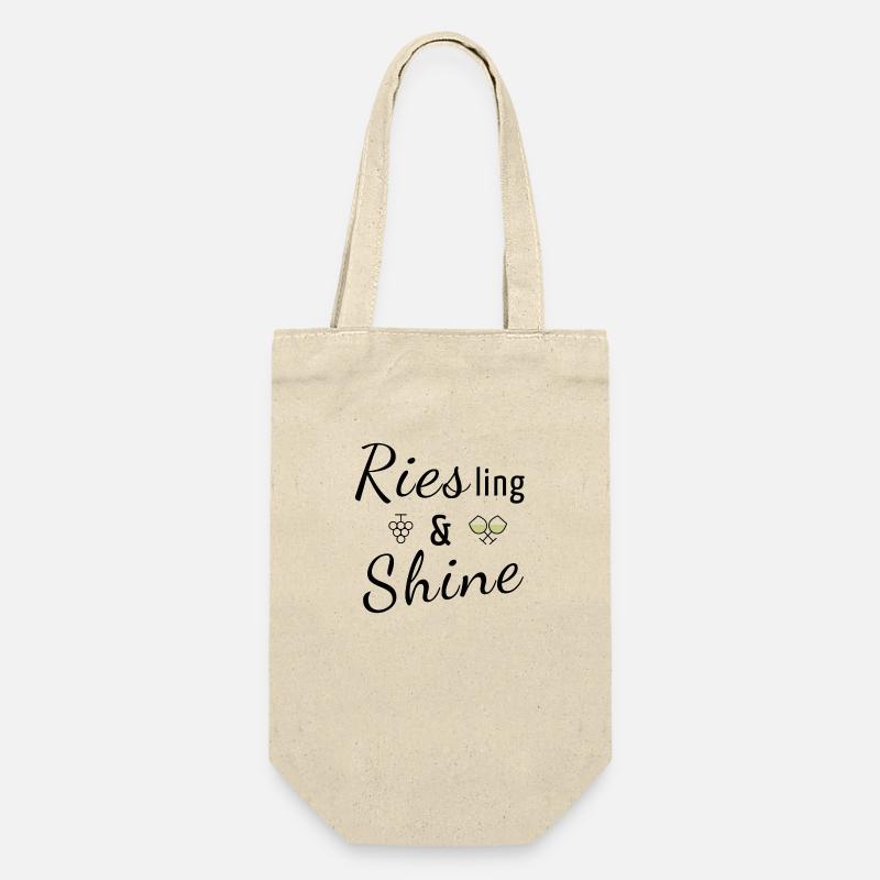 Riesling & Shine - Geschenkbeutel für Flaschen - Natur