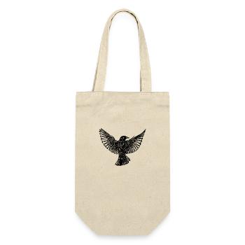 Vogel im Flug mit offenen Schwingen - Geschenkbeutel für Flaschen - Natur - Vorne