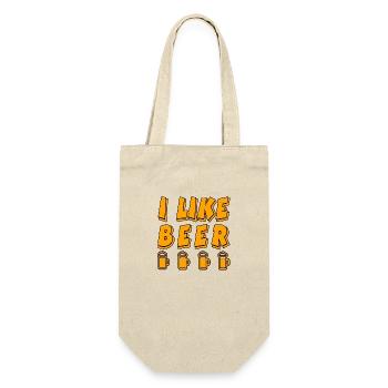 Beer - Gift Bag for Bottles - nature - Front