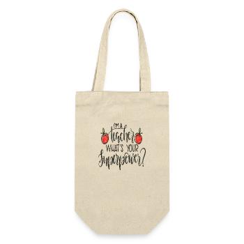 Student 2023 High School Student Teacher School Degree - Gift Bag for Bottles - nature - Front