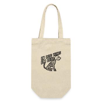 in dog years Dead - Geschenkbeutel für Flaschen - Natur - Vorne