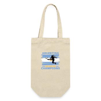 Argentina Football 2022 supporter of Argentina - Gift Bag for Bottles - nature - Front