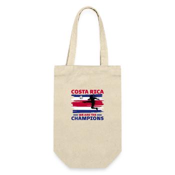 Costa Rica Football 2022 supporter Costa Rica - Gift Bag for Bottles - nature - Front