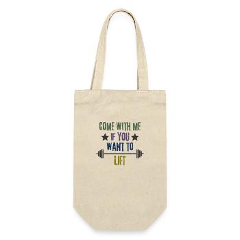 Come With Me If You Want To Lift - Gift Bag for Bottles - nature - Front