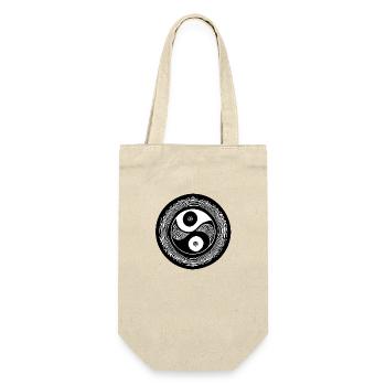 Yin Yang Signe Symbole Paix Heureux 10 - Sac à bouteille - nature - Devant