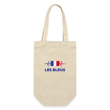 France Football 2022 battement de cœur les bleus - Sac à bouteille - nature - Devant